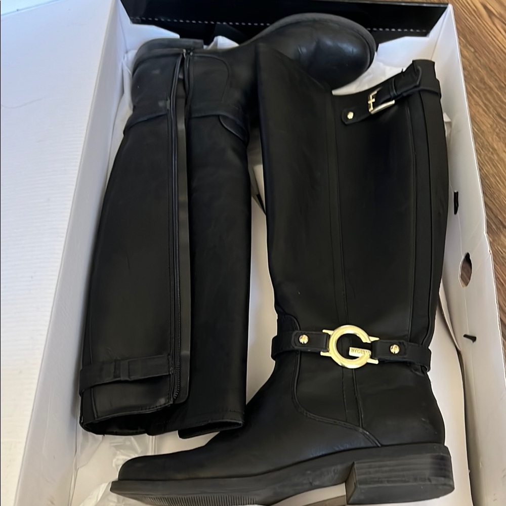 G by Guess Black Knee-High Boots